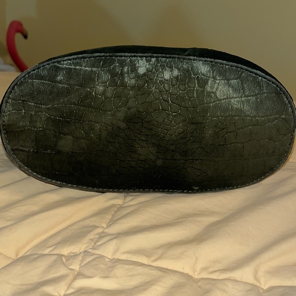 Velvet green handbag - Picture 4 of 10